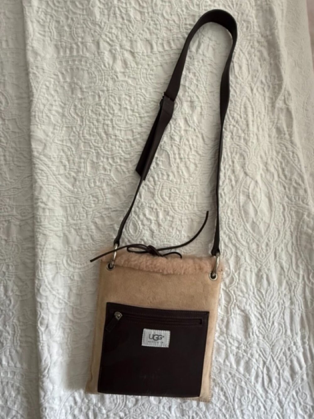 UGG Shearling Cross Body Bag